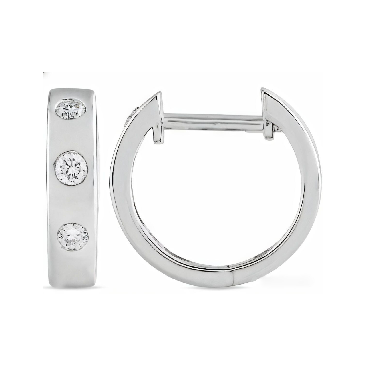 Small Channel Hoop Earring - ForevrGold | Los Angeles