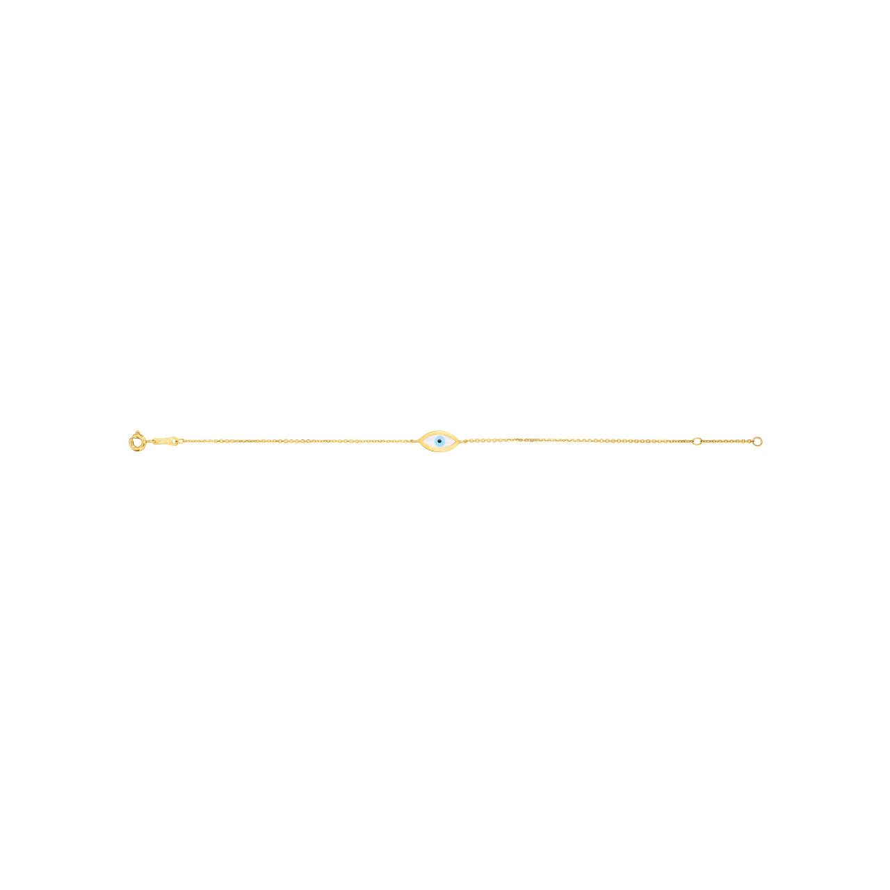 Mother Of Pearl Evil Eye Bracelet - ForevrGold | Los Angeles