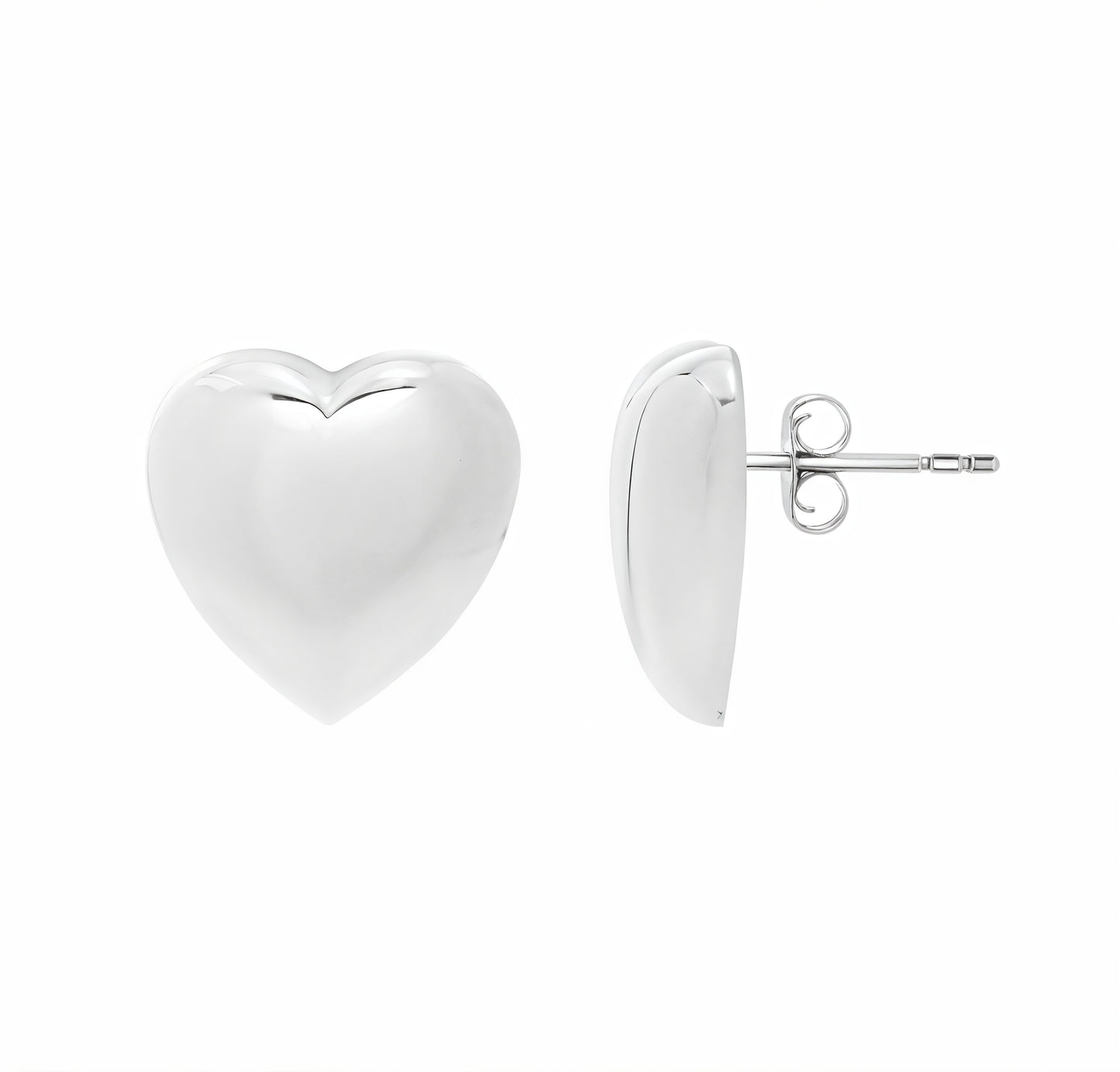 Big Heart Studs - ForevrGold | Los Angeles