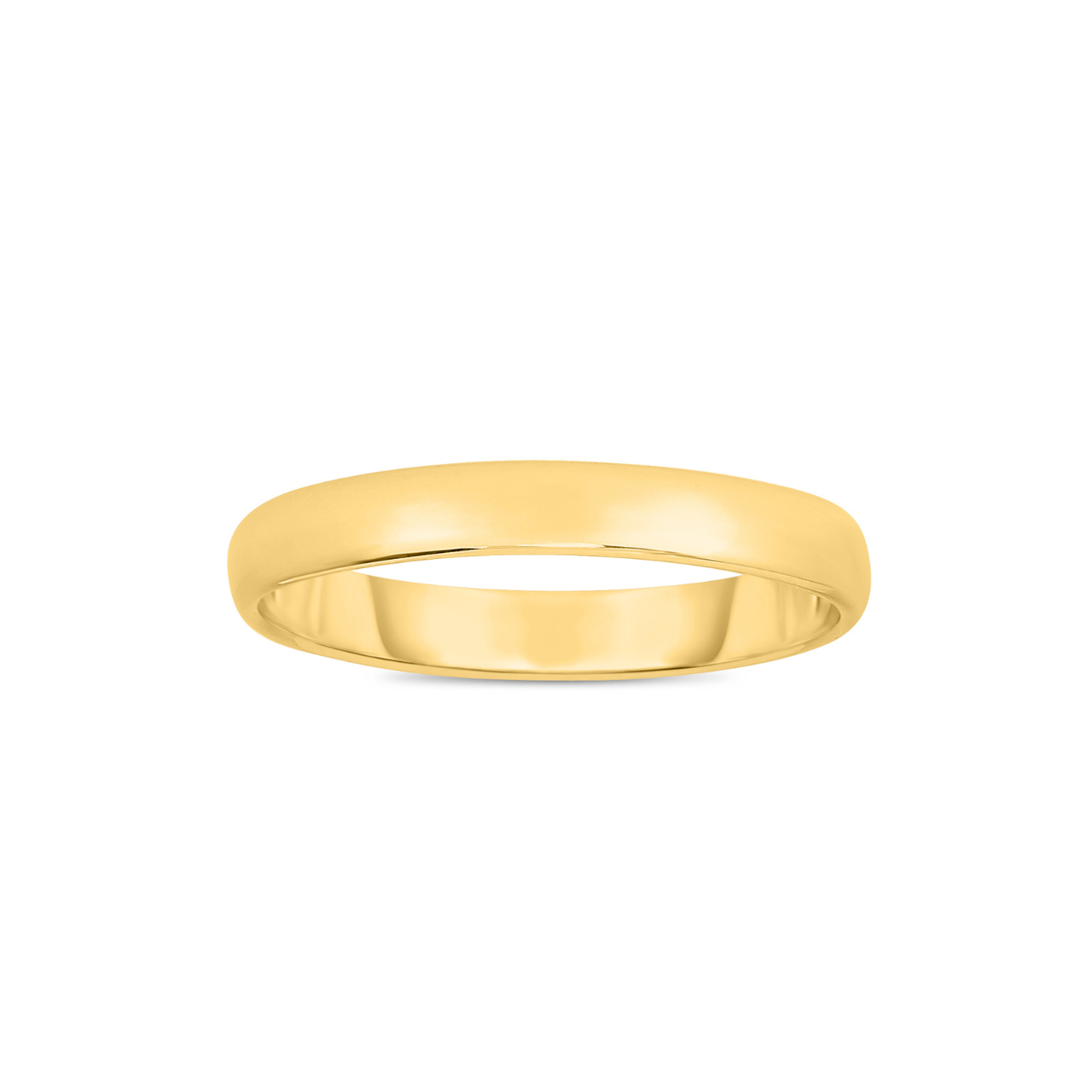 14K yellow gold 3mm classic wedding band