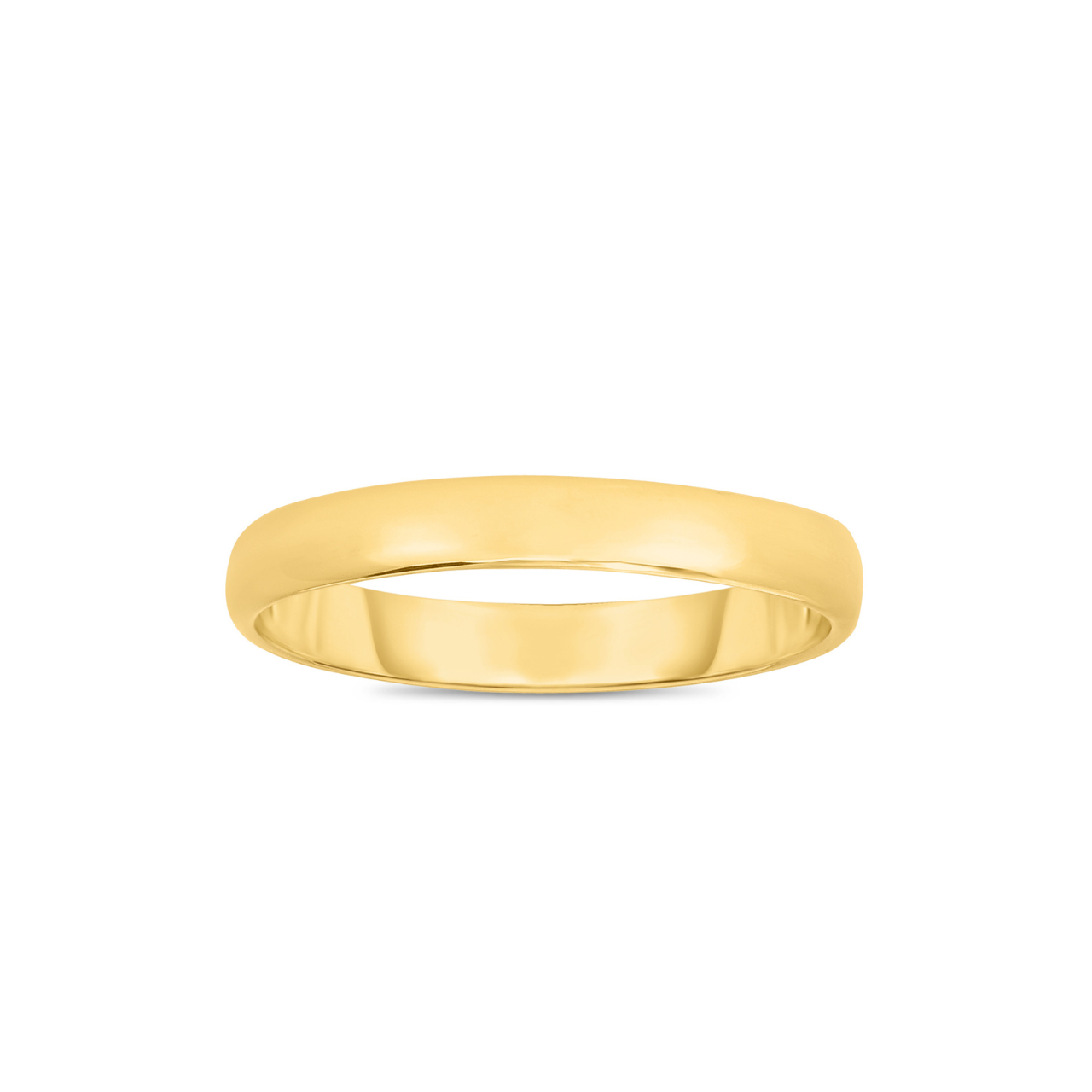 14K yellow gold 4mm classic wedding band