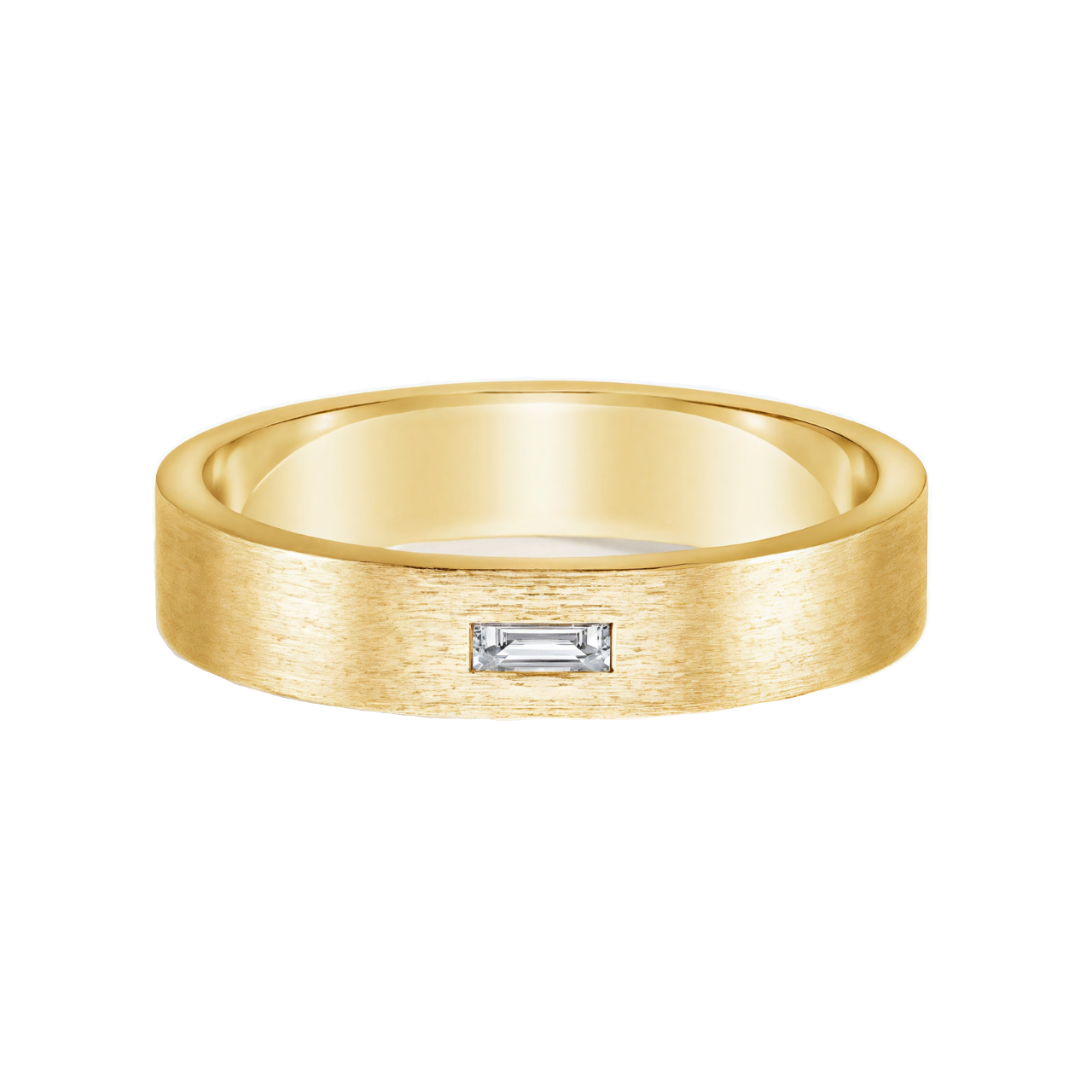 14K yellow gold wedding band ring