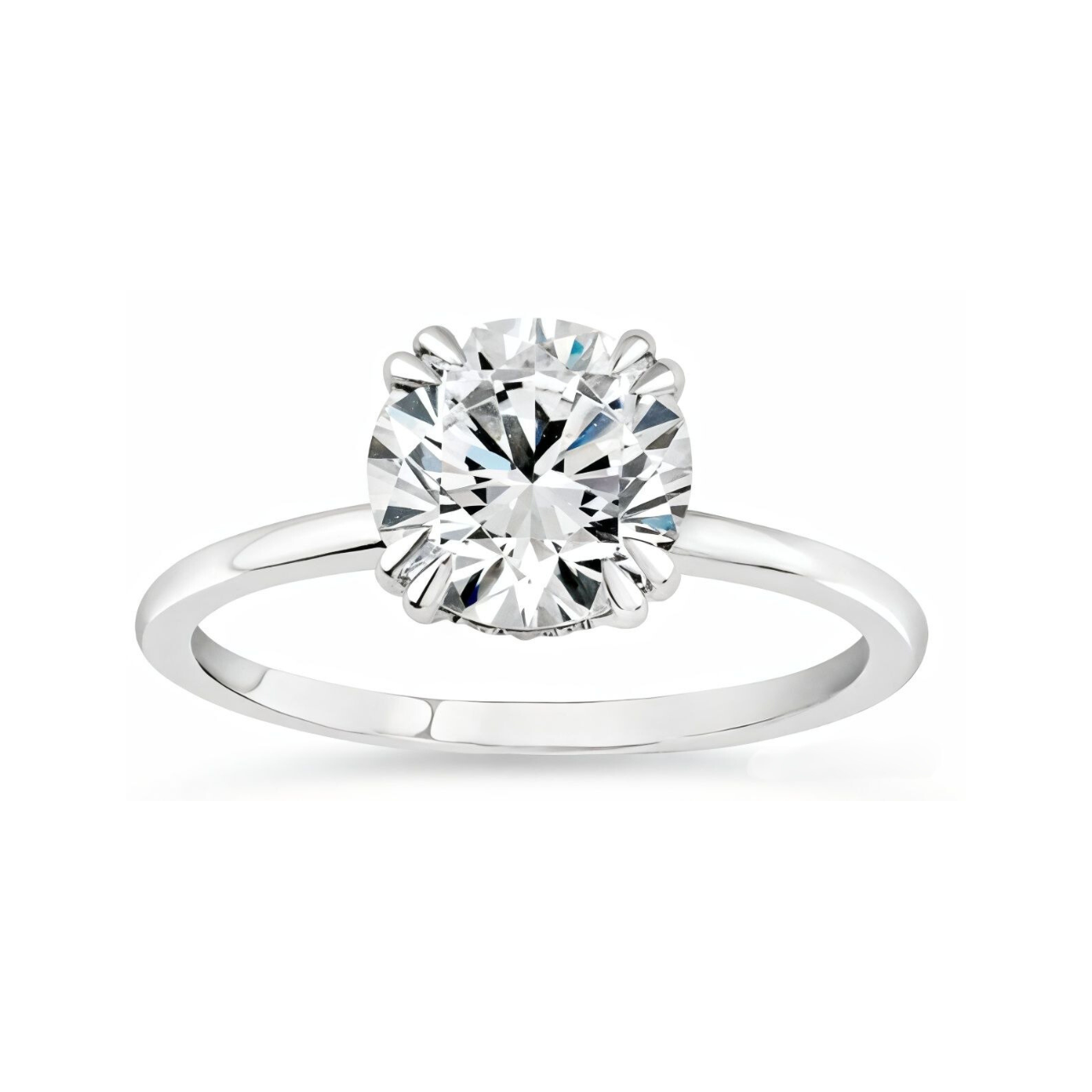 2.10 ctw Round Solitaire Engagement Ring - ForevrGold | Los Angeles