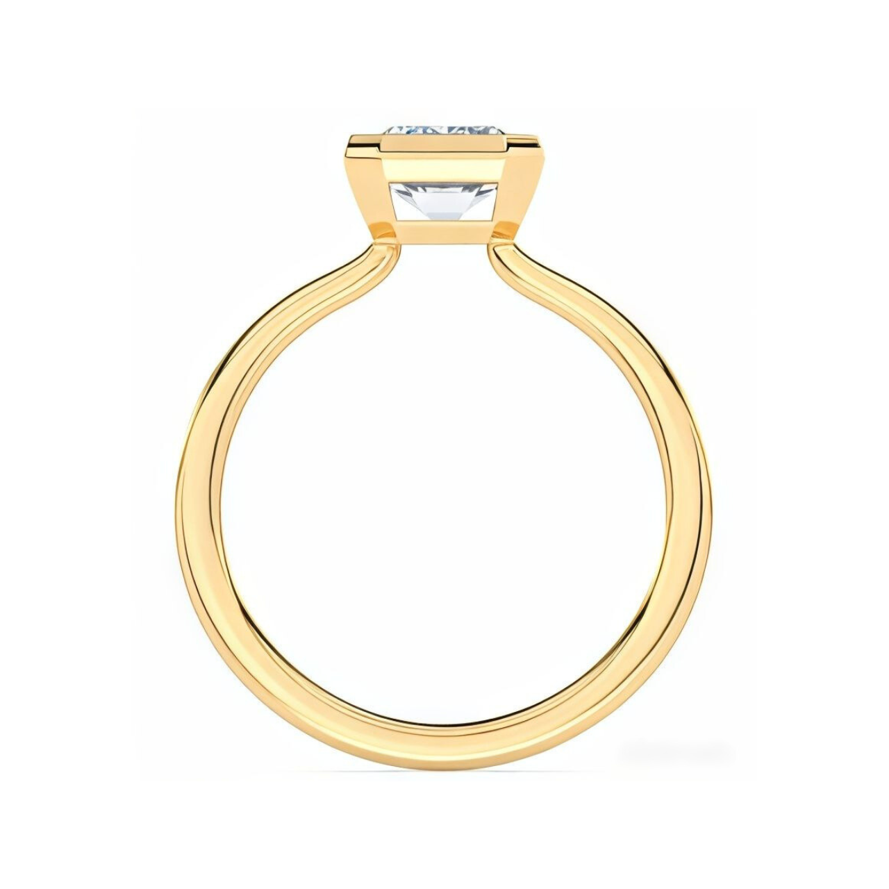 2 ctw Bezel Emerald Ring - ForevrGold | Los Angeles