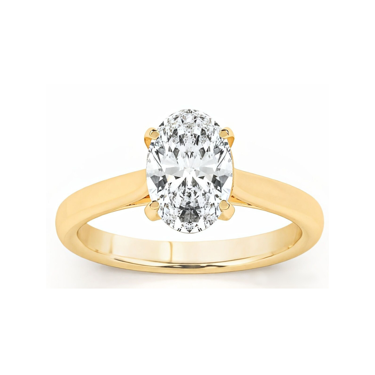 2 ctw Oval Solitaire Engagement Ring - ForevrGold | Los Angeles