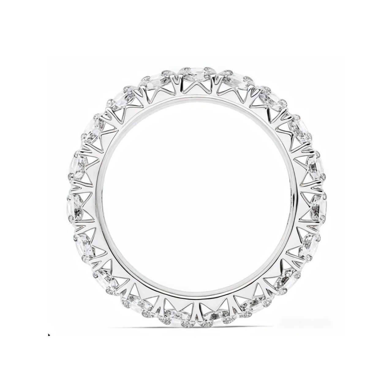V Prong Round Eternity Band - ForevrGold | Los Angeles