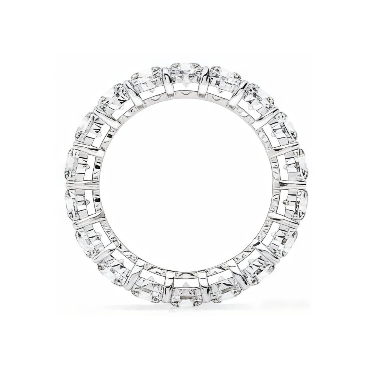 Shared Prong Round Eternity Band - ForevrGold | Los Angeles