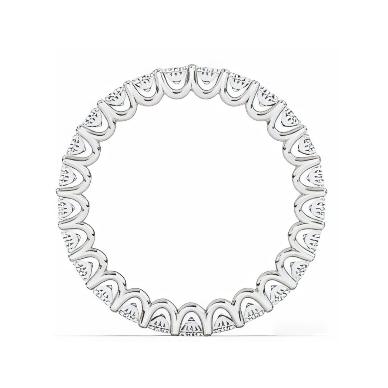 Oval U Prong Eternity Ring - ForevrGold | Los Angeles