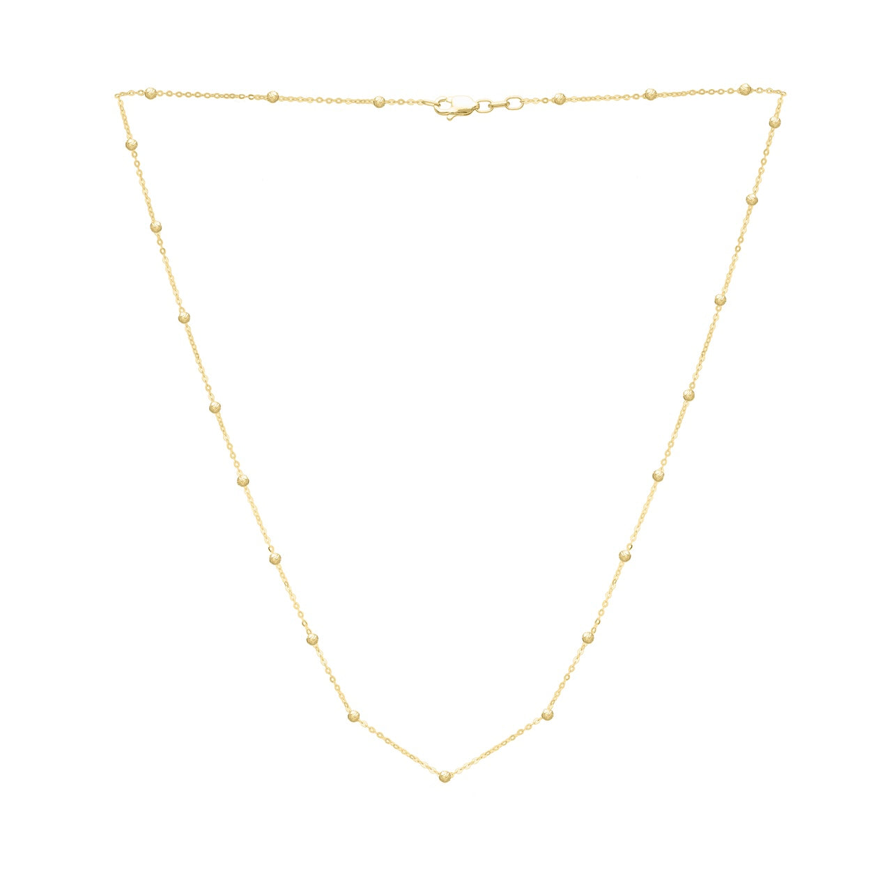Bead Station Necklace - ForevrGold | Los Angeles