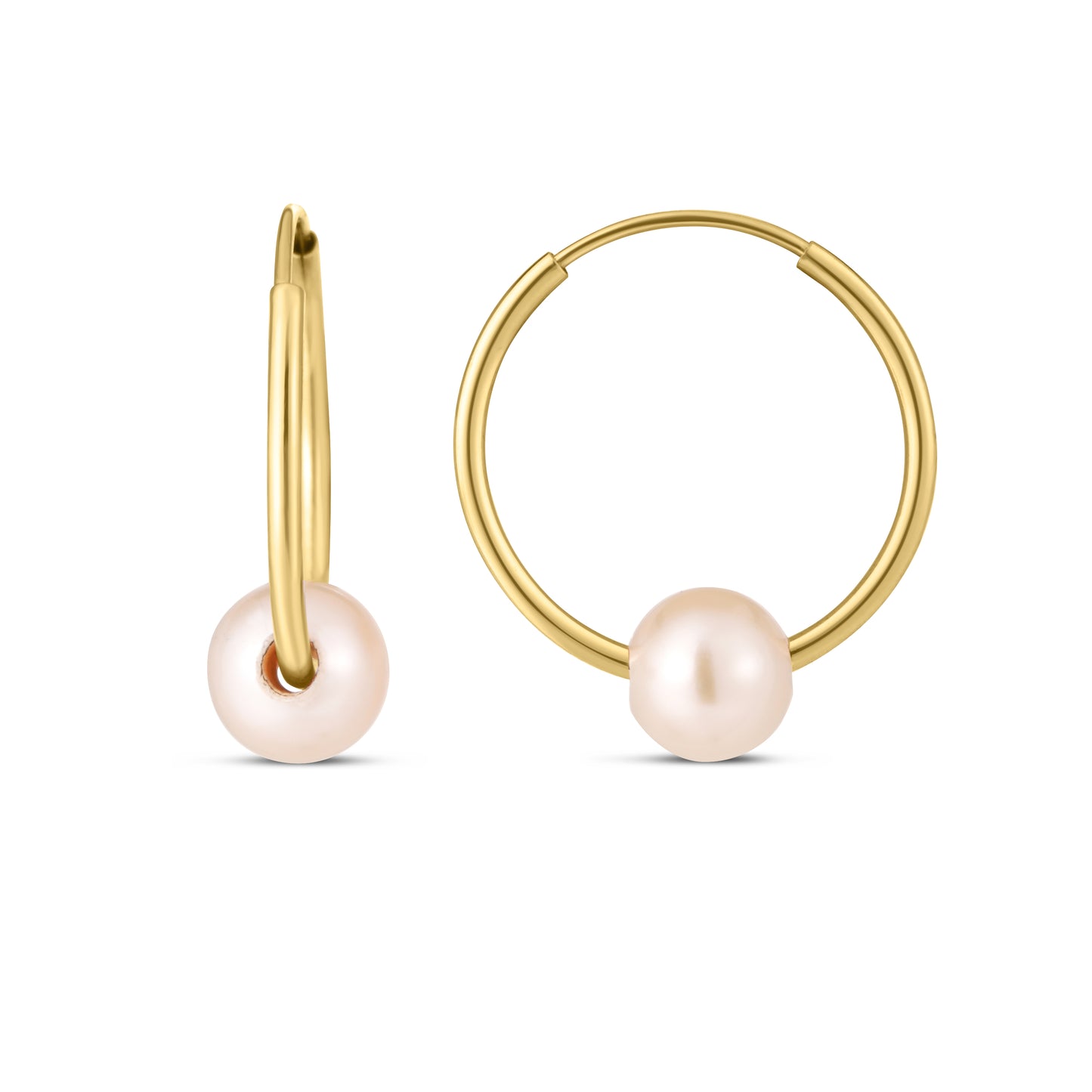 Endless Pearl Earring - ForevrGold | Los Angeles