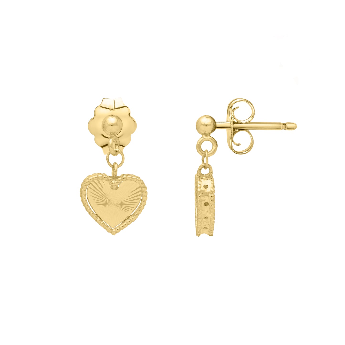 Radiant Heart Earrings - ForevrGold | Los Angeles