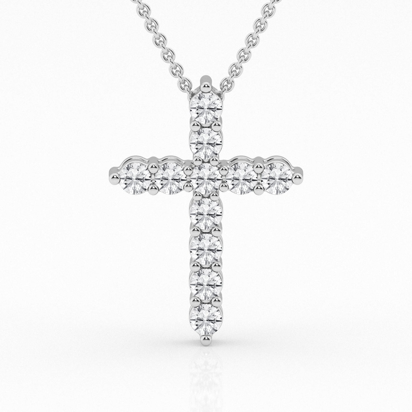 Lab Grown Diamond Cross Pendant 1ct