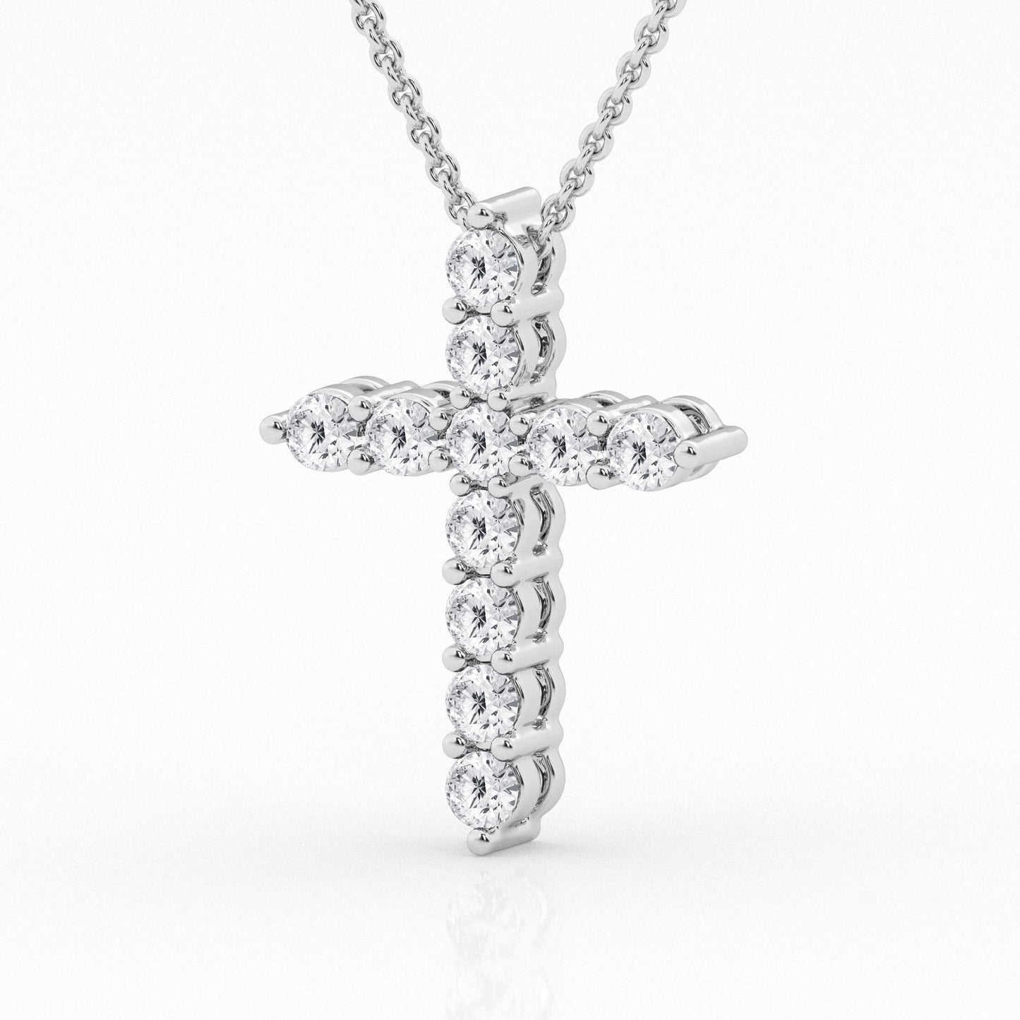Lab Grown Diamond Cross Pendant 1ct