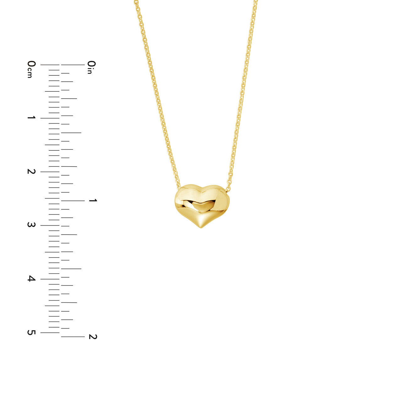 Puffy Heart Necklace - ForevrGold | Los Angeles