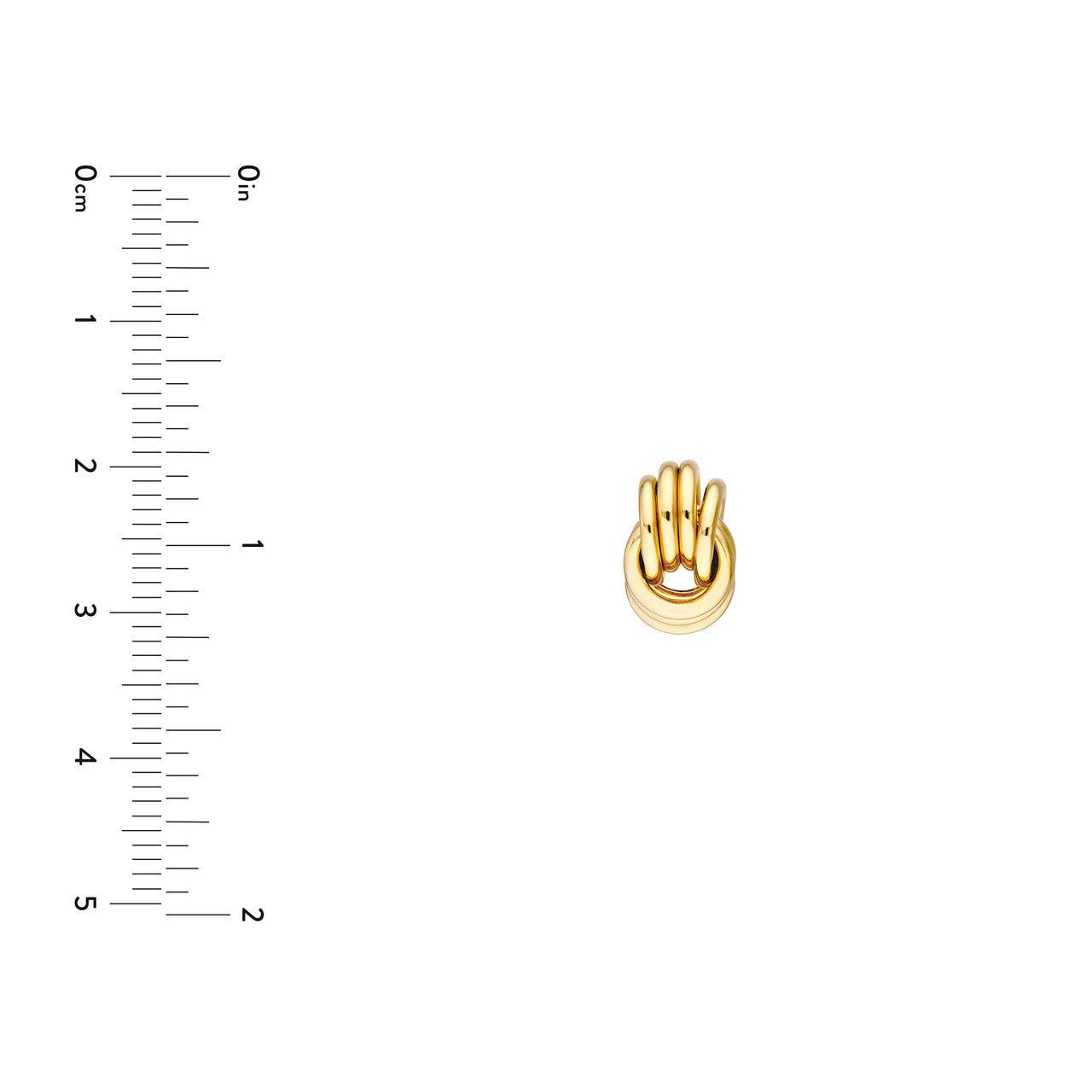 Love Knot Dangle Studs - ForevrGold | Los Angeles