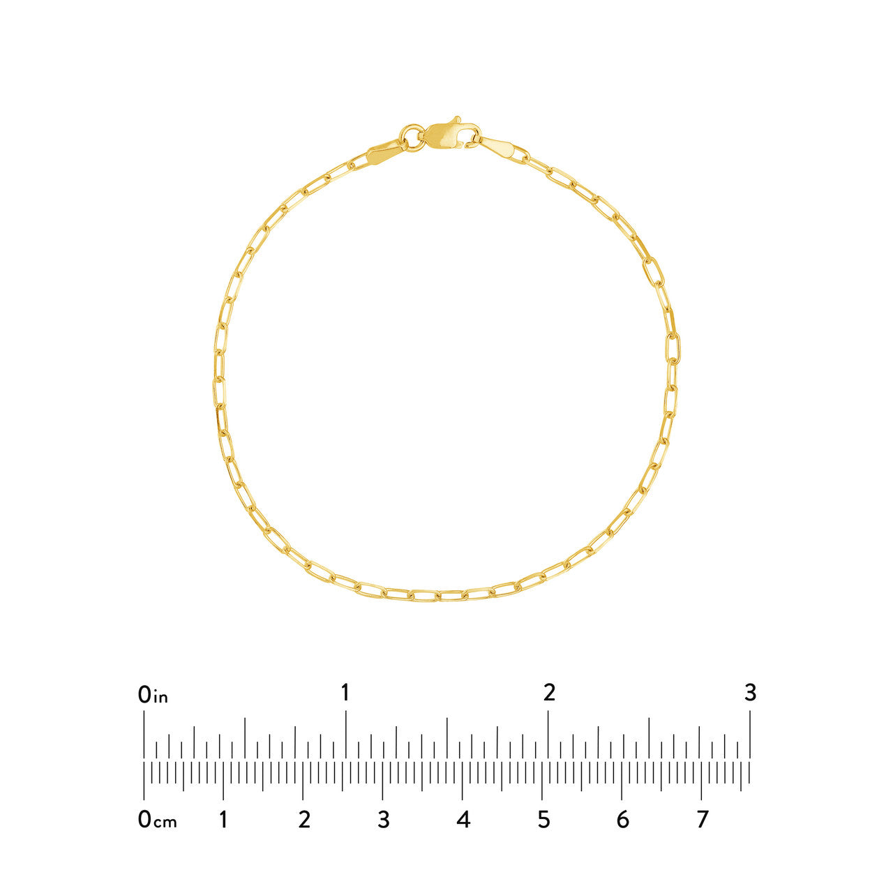 Mini Paper Clip Bracelet - ForevrGold | Los Angeles