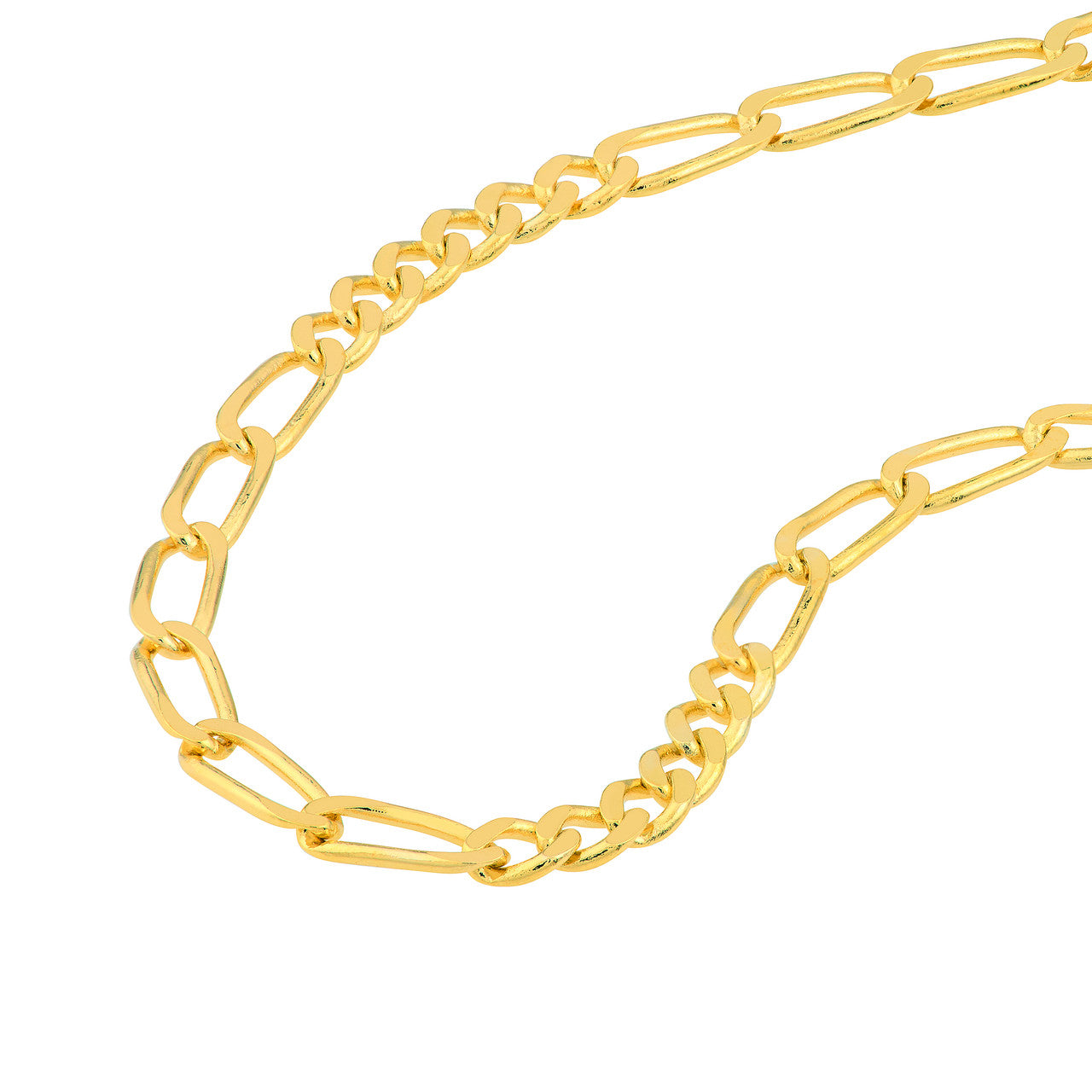 Figaro Chain Bracelet - ForevrGold | Los Angeles