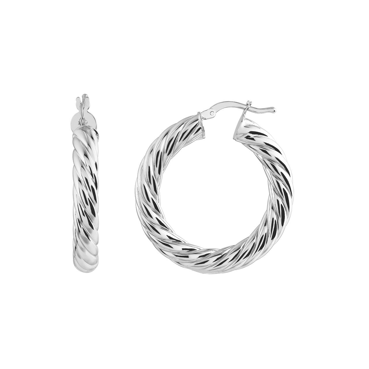 Silk Twist Hoops - ForevrGold | Los Angeles