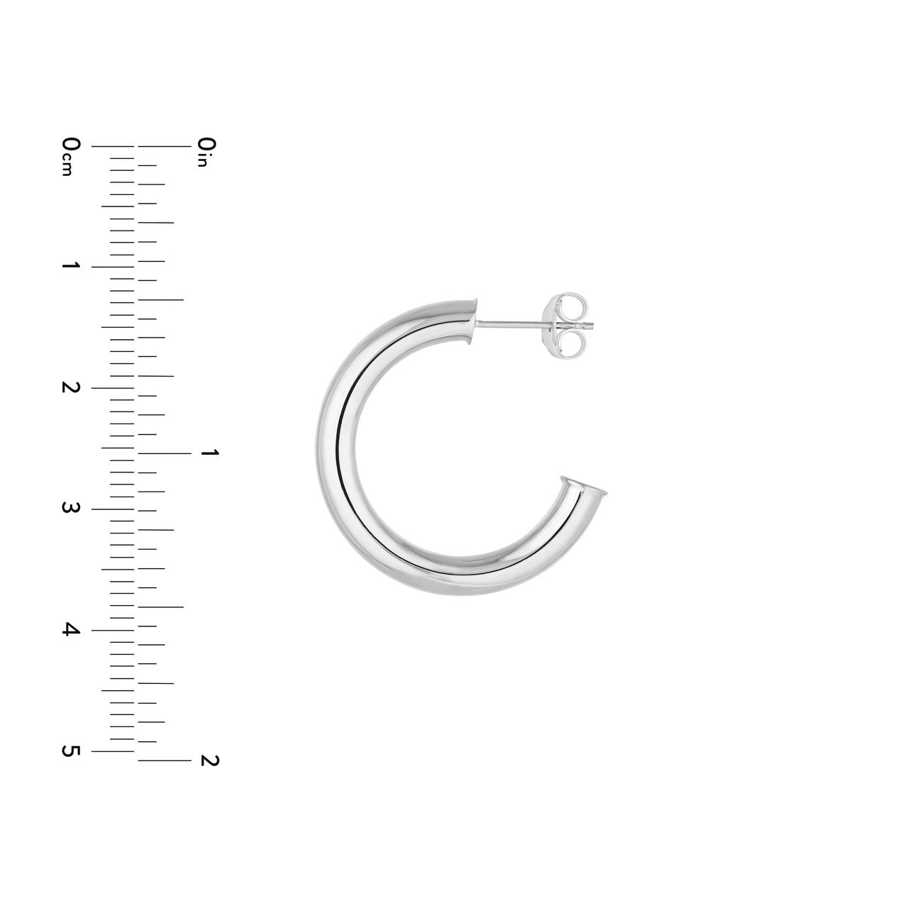Classic Silver Hoops - Small