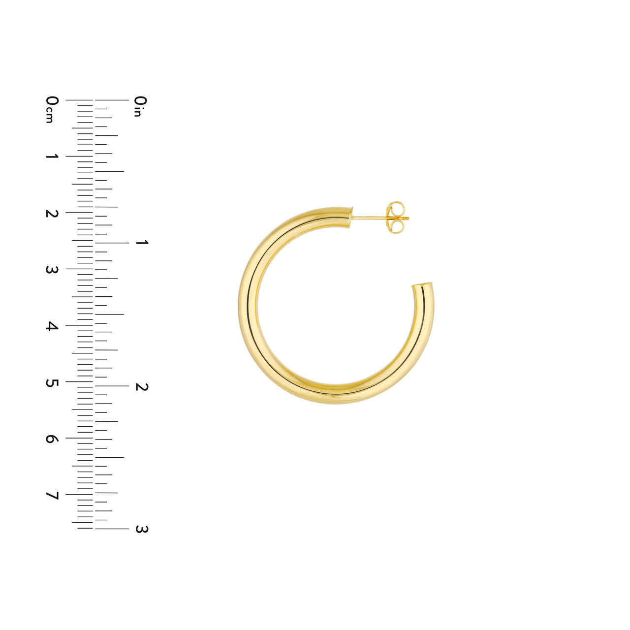 Classic Hoop Earrings - Medium - ForevrGold | Los Angeles