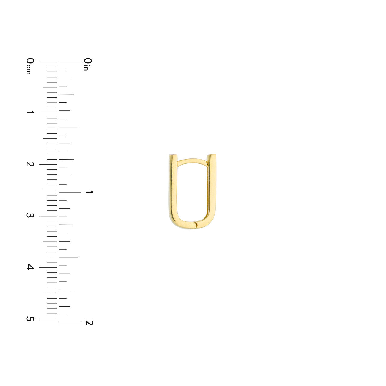 Petite Paper Clip Huggie Earrings - ForevrGold | Los Angeles