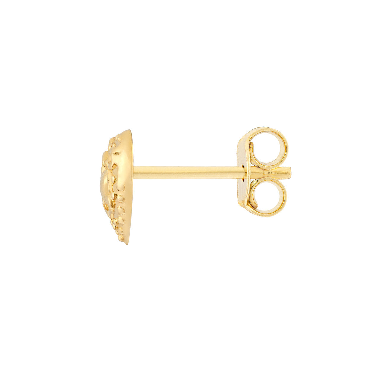 Embroidery Heart Studs - ForevrGold | Los Angeles