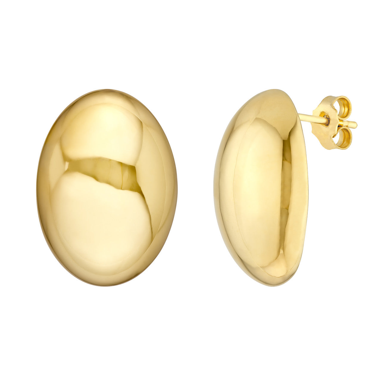 Smooth Orb Studs - ForevrGold | Los Angeles
