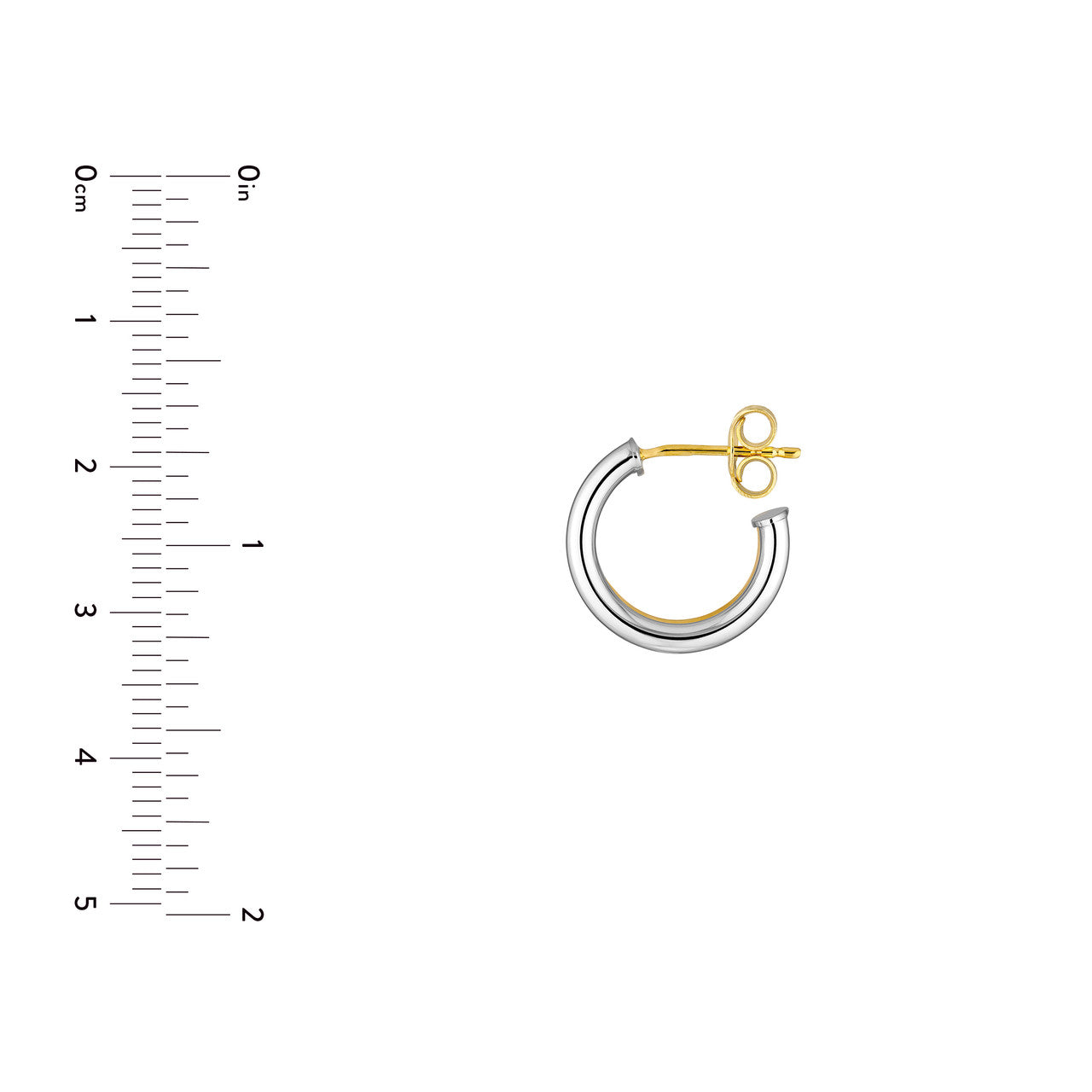 Two Tone Open Hoops - ForevrGold | Los Angeles