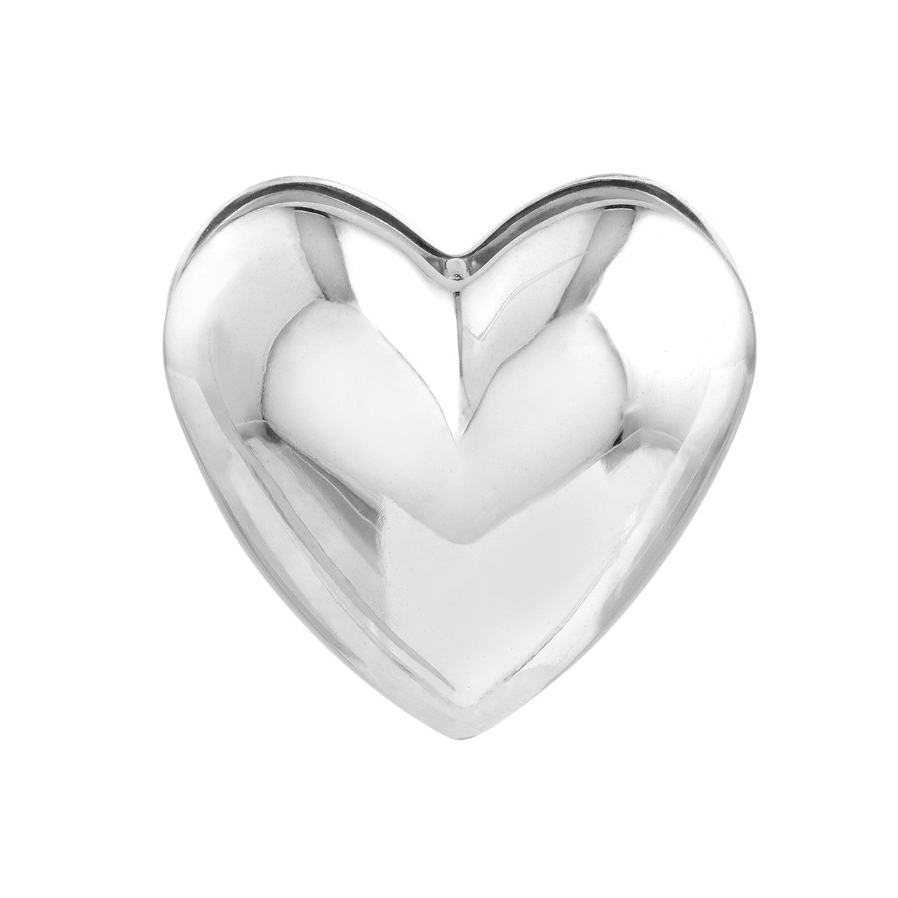 Puffy Heart Clip Earrings