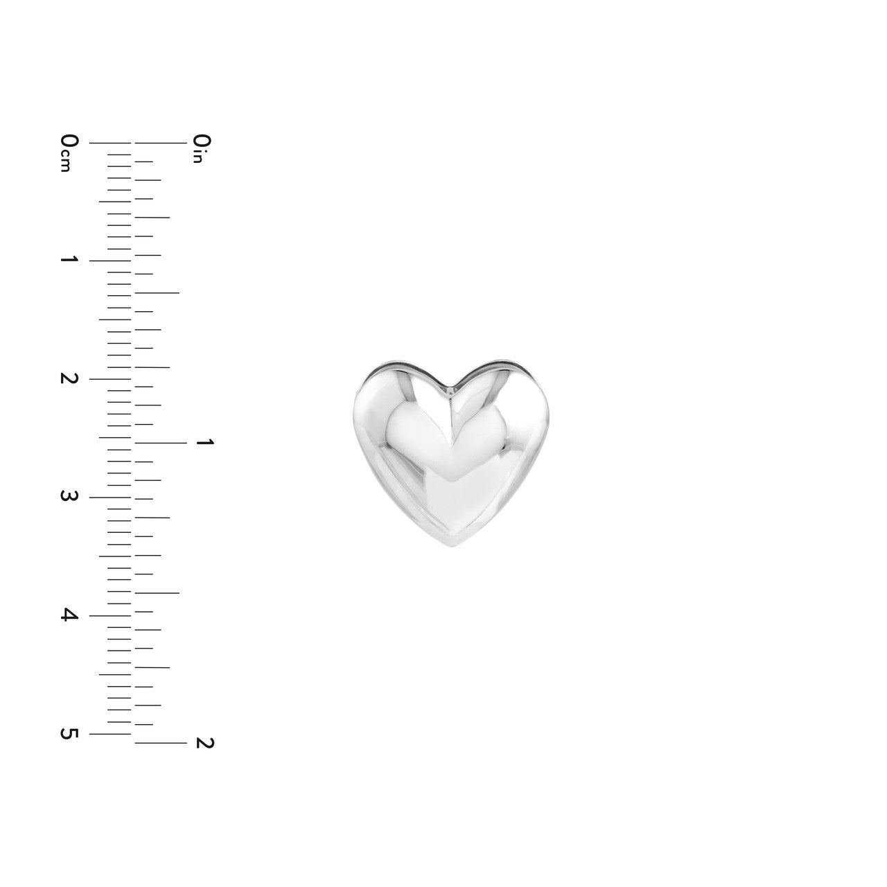 Puffy Heart Clip Earrings