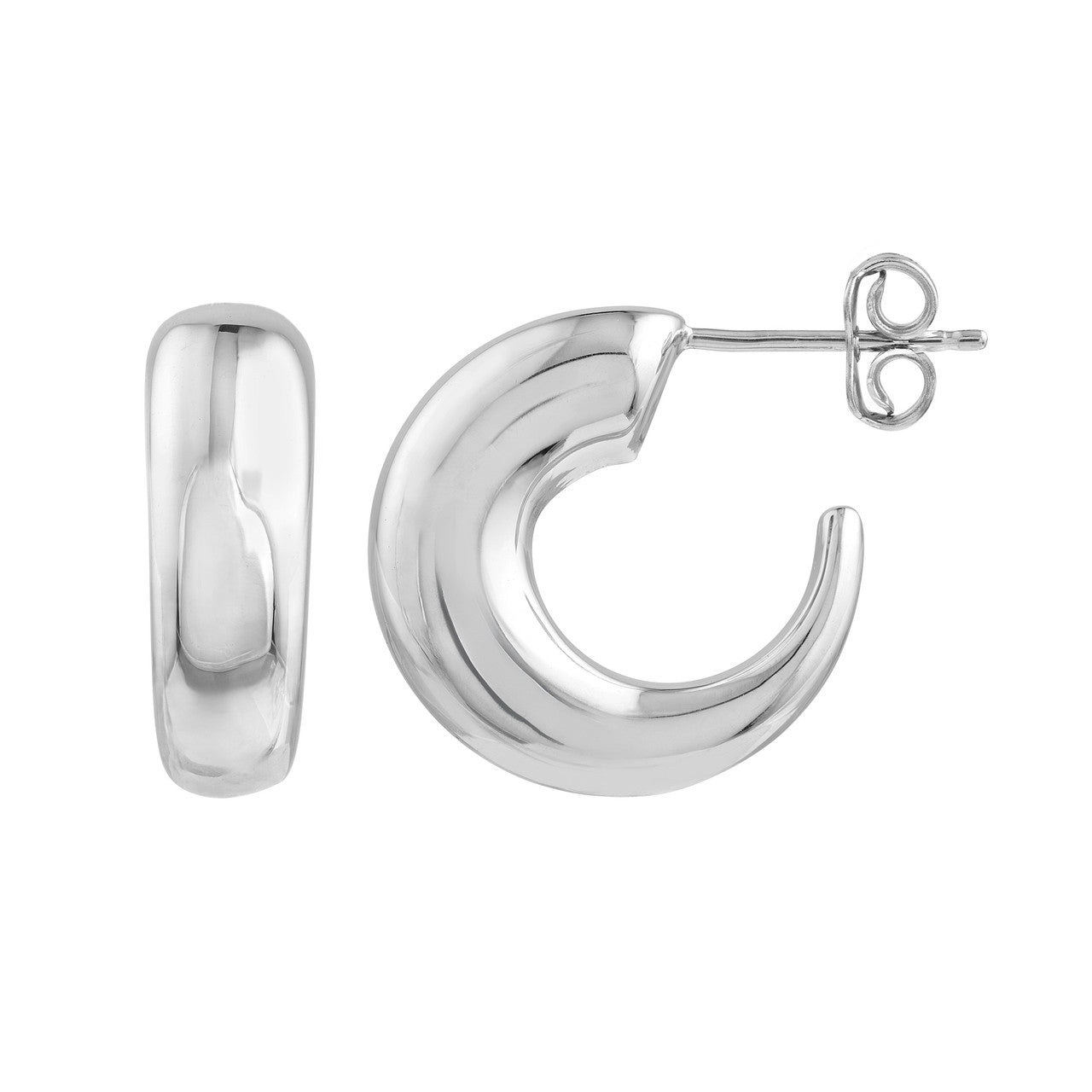 Puffy Arc Hoops - ForevrGold | Los Angeles