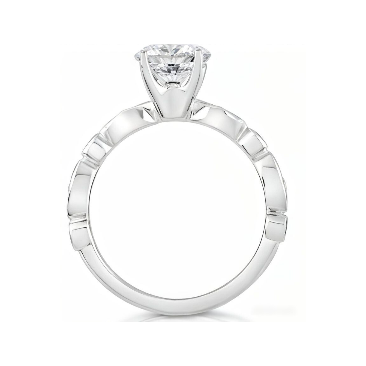 2.30 ctw Fashion Band Round Engagement Ring