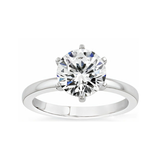 2.16 ctw Six Prong Solitaire Engagement Ring