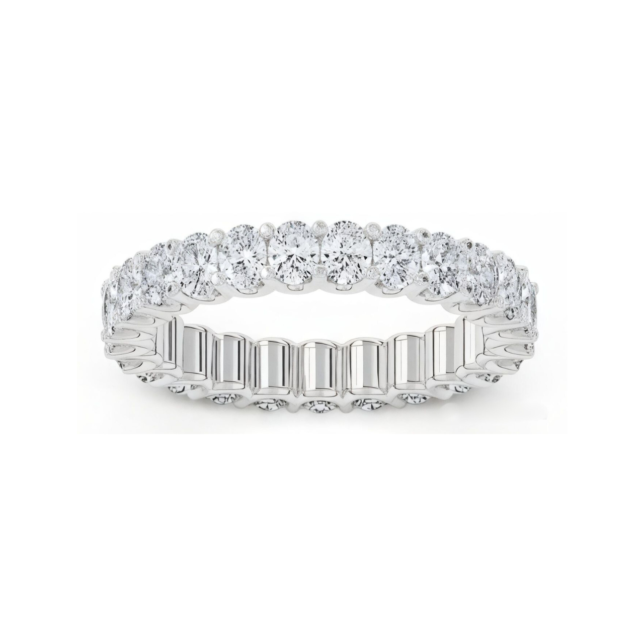 Oval U Prong Eternity Ring