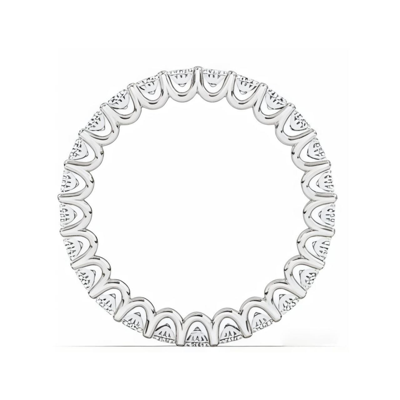 Oval U Prong Eternity Ring