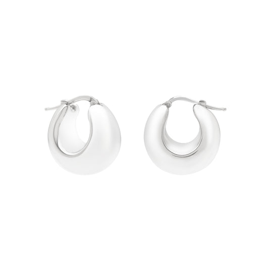 Bold Dome Hoop Earrings