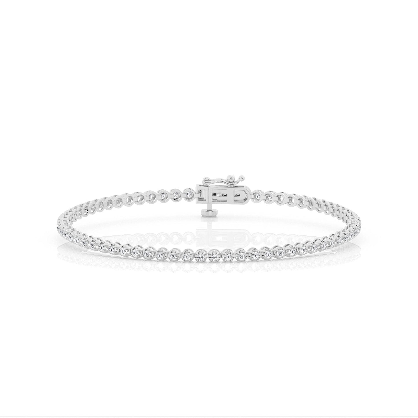 Lab Grown Diamond Round Tennis Bracelet 1ct