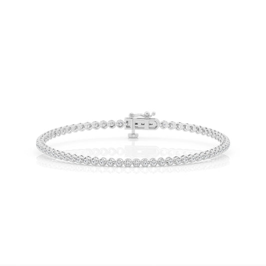 Lab Grown Diamond Round Tennis Bracelet 1ct