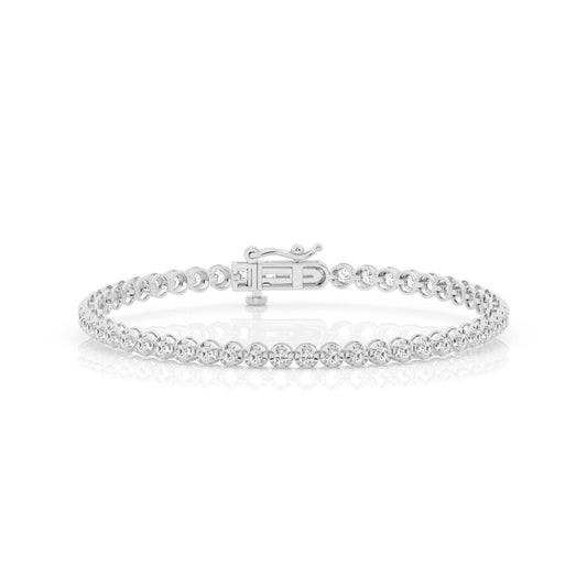 Lab Grown Diamond Round Tennis Bracelet 2ct