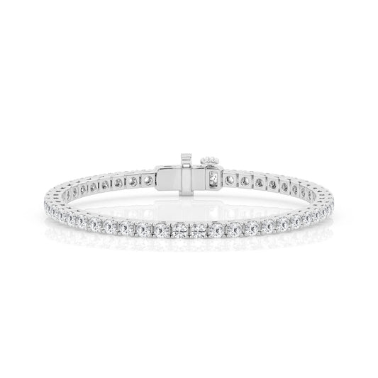 Lab Grown Diamond Tennis Bracelet Round 4ct