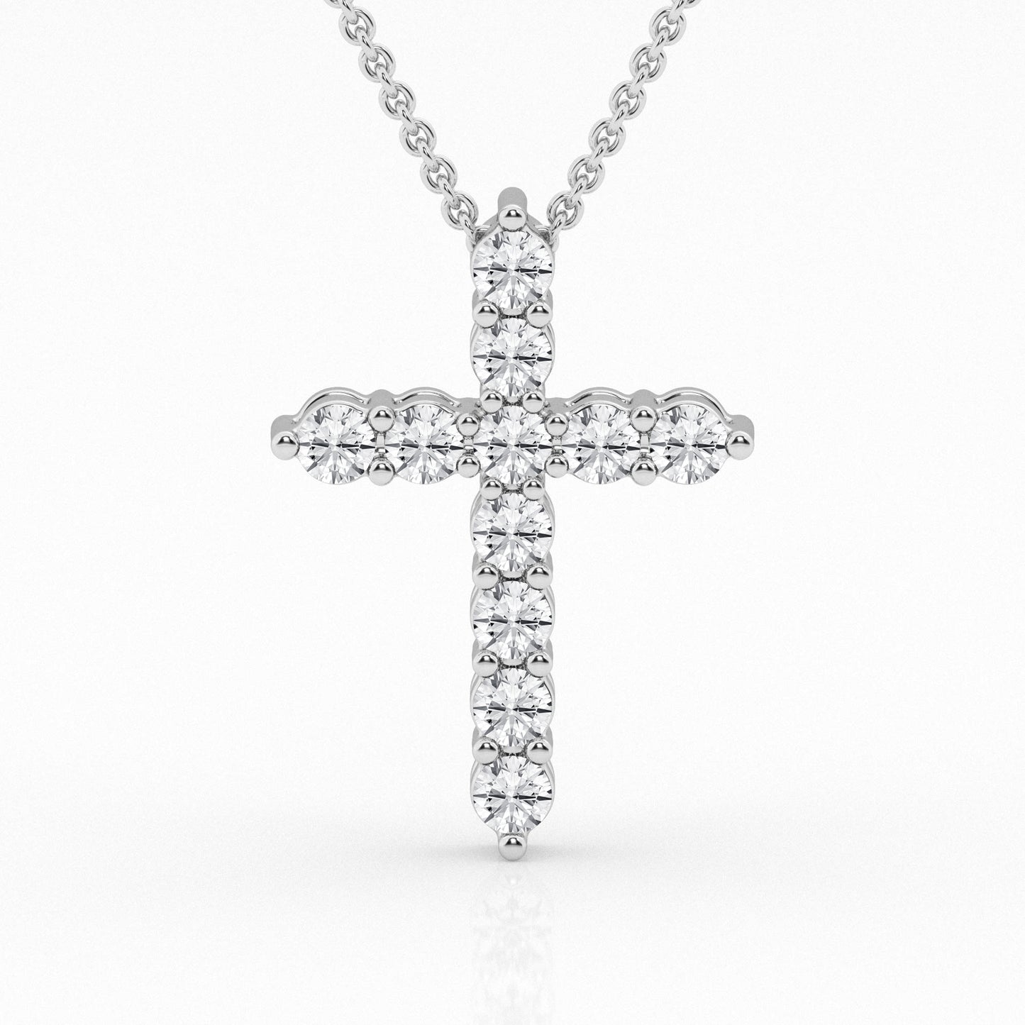 Lab Grown Diamond Cross Pendant 1ct