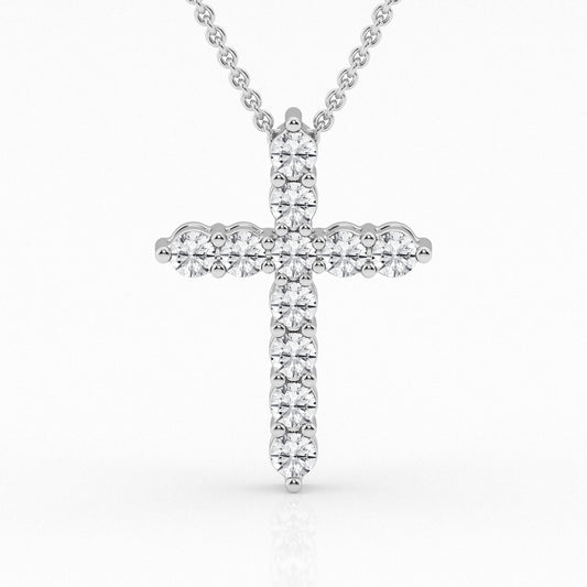 Lab Grown Diamond Cross Pendant 1ct