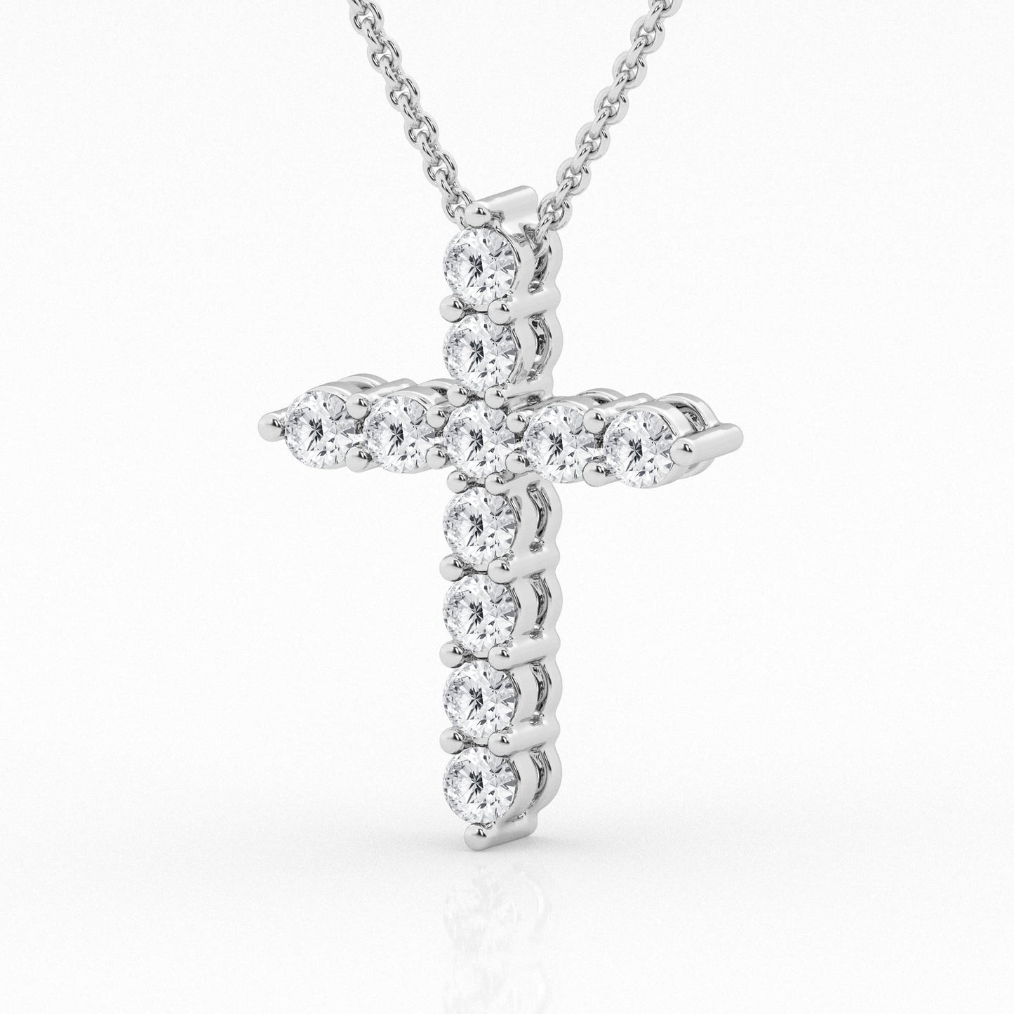 Lab Grown Diamond Cross Pendant 1ct