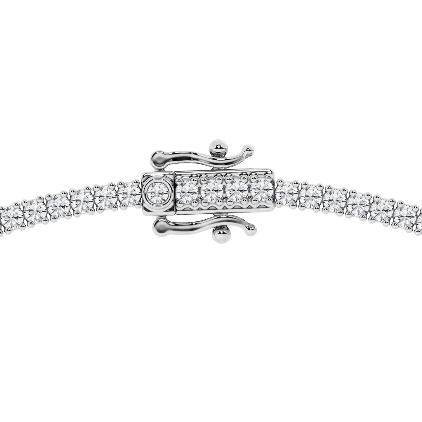 Lab Grown Diamond Round Tennis Necklace 7ct