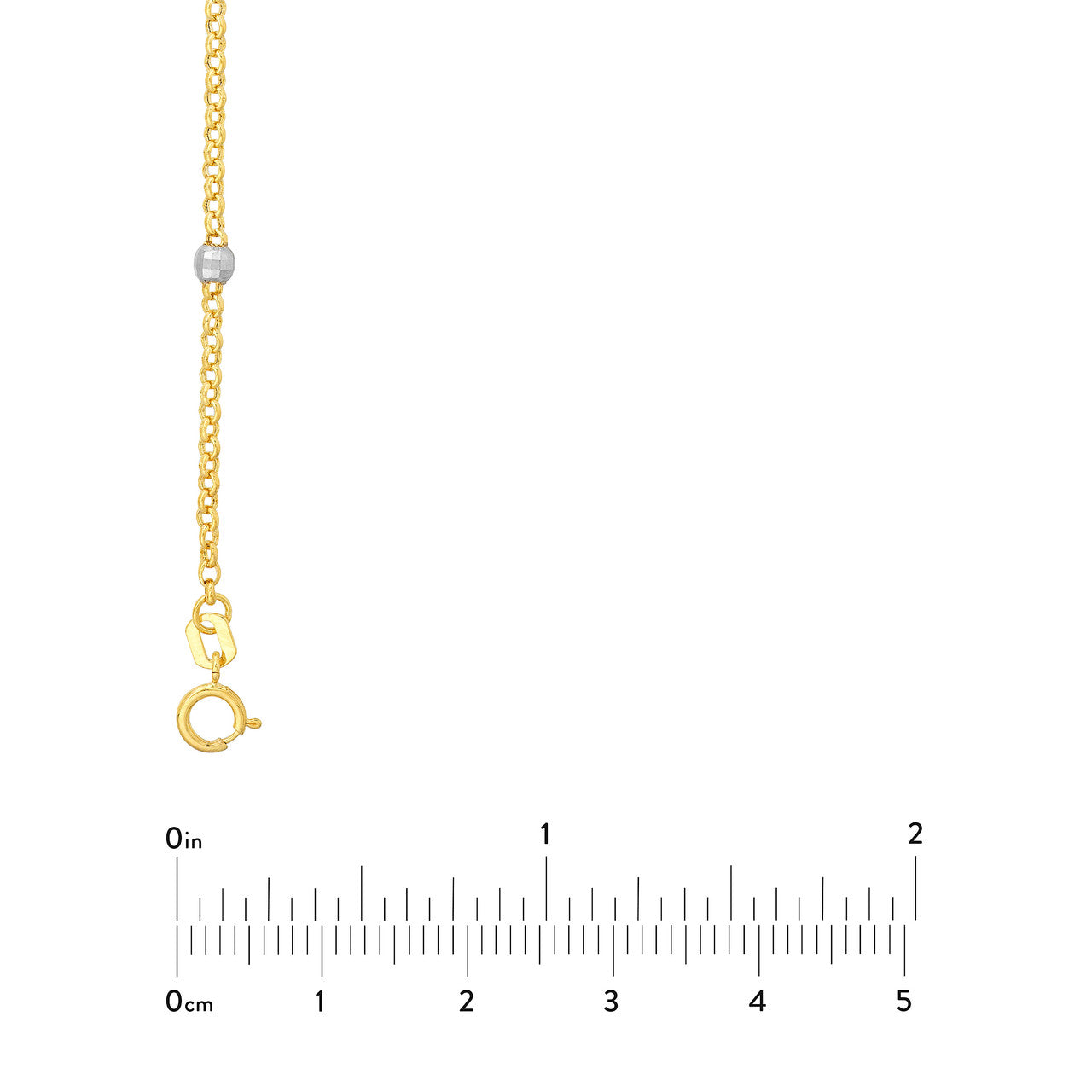 Two-Tone Rolo Chain Necklace