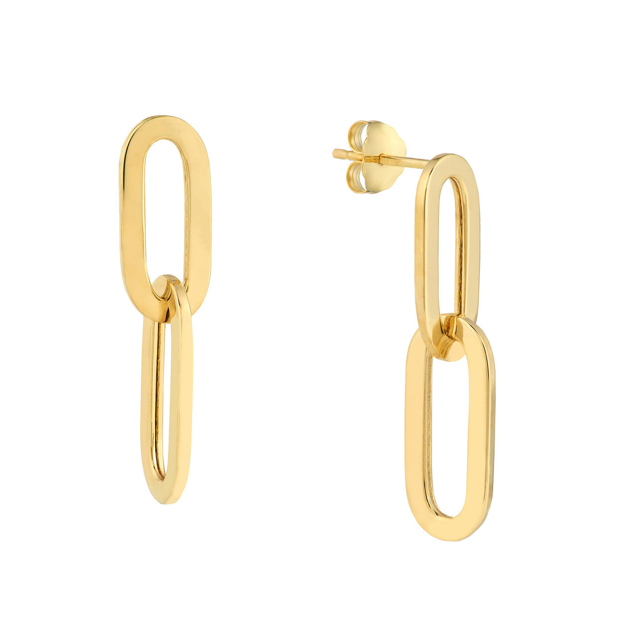 Oval Link Earrings