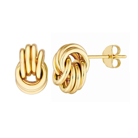 Love Knot Dangle Studs