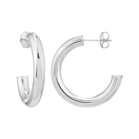 Classic Silver Hoops - Small