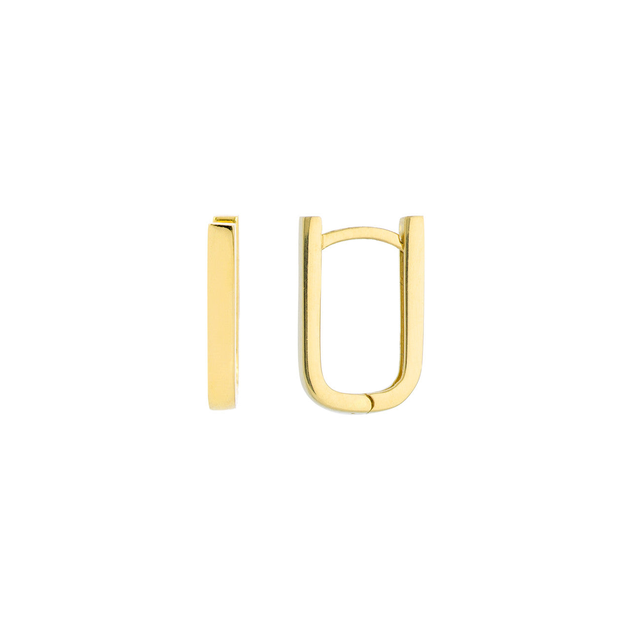 Petite Paper Clip Huggie Earrings