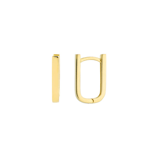 Petite Paper Clip Huggie Earrings